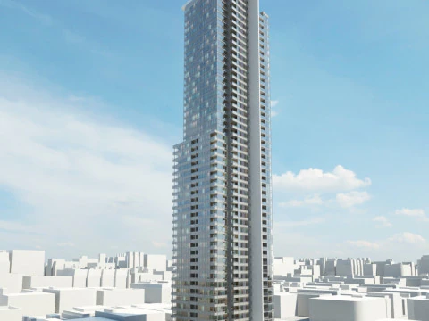 52 skyscrapers 3D Model