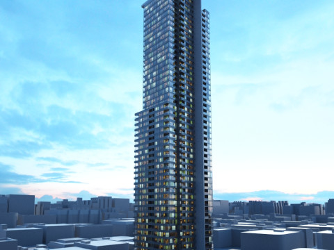52 skyscrapers 3D Model