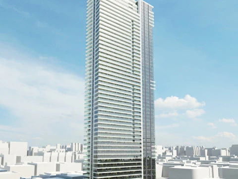 52 skyscrapers 3D Model
