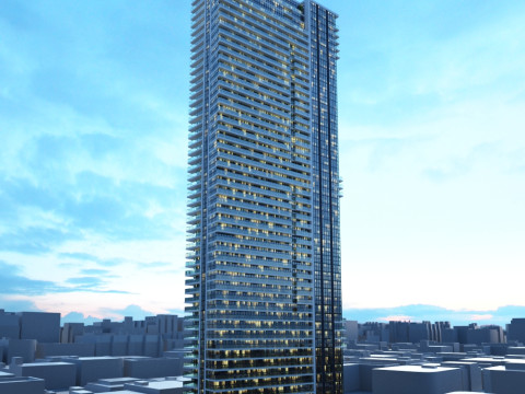 52 skyscrapers 3D Model