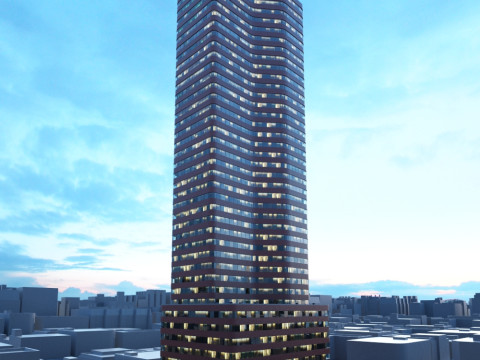52 skyscrapers 3D Model