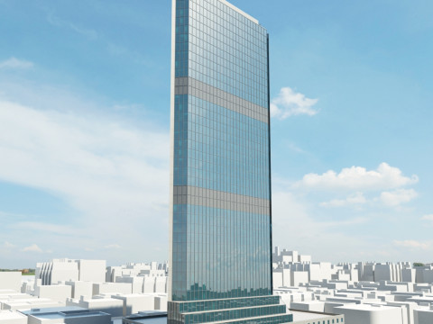52 skyscrapers 3D Model