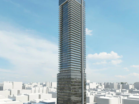 52 skyscrapers 3D Model