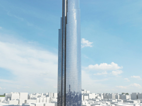 52 skyscrapers 3D Model