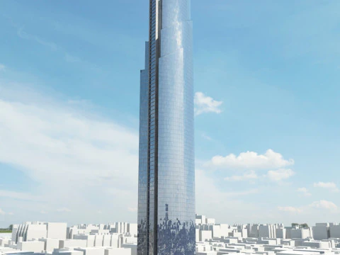 52 skyscrapers 3D Model