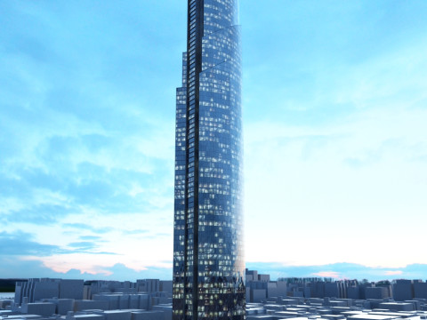 52 skyscrapers 3D Model