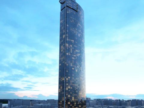 52 skyscrapers 3D Model