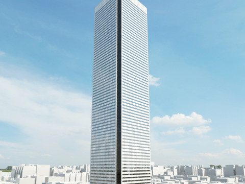 52 skyscrapers 3D Model