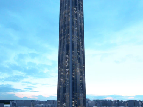 52 skyscrapers 3D Model