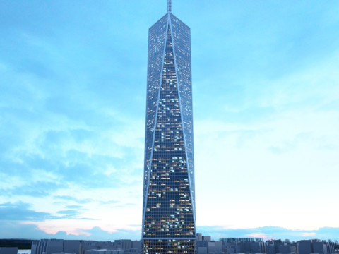 52 skyscrapers 3D Model