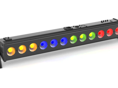 63 stage lighting fixtures 3D Model