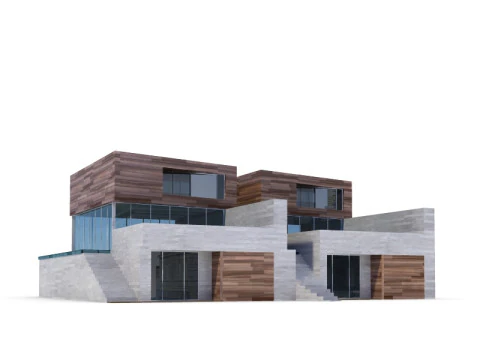 64 sets of housing construction 3D Model