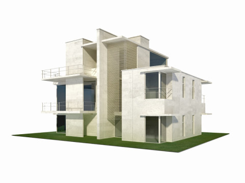 64 sets of housing construction 3D 模型