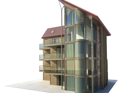 64 sets of housing construction 3D 模型