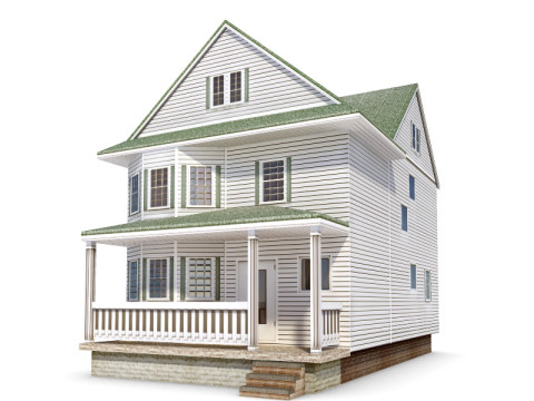 64 sets of housing construction 3D 模型