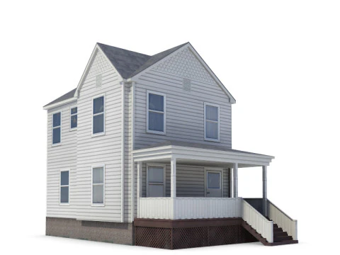 64 sets of housing construction 3D Model