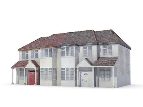 64 sets of housing construction 3D Model