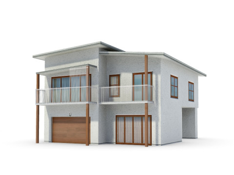 64 sets of housing construction 3D 模型
