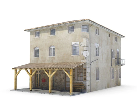 64 sets of housing construction 3D Model
