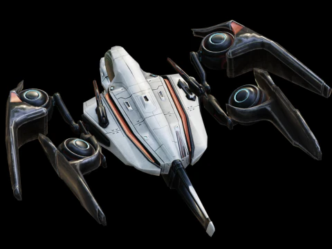 Science fiction spacecraft 3D Model