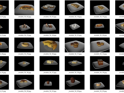 Food Dim sum collection 3D 模型