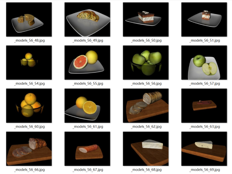 Food Dim sum collection Model 3D