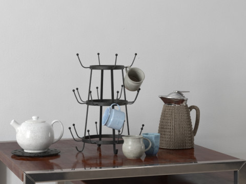 40 Vintage-Dekorationen 3D Modell