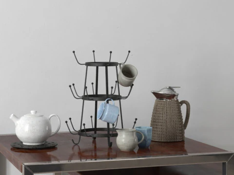 40 vintage decorations 3D Model