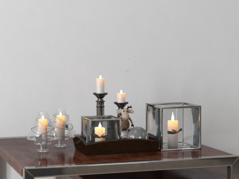 40 Vintage-Dekorationen 3D Modell