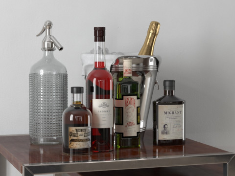 40 Vintage-Dekorationen 3D Modell