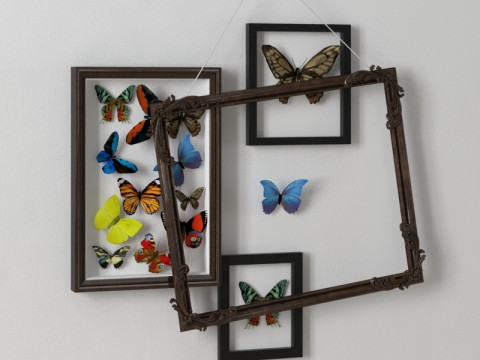 40 Vintage-Dekorationen 3D Modell