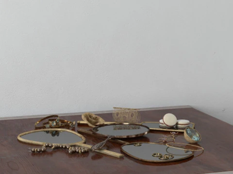 40 vintage decorations 3D Model