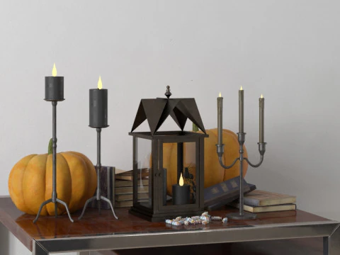 40 vintage decorations 3D Model