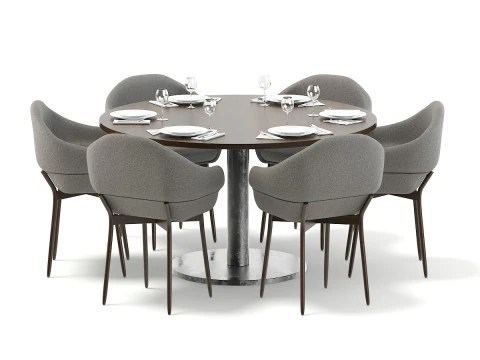 46 restaurant furniture items 3D Model