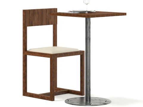 46 restaurant furniture items 3D Model