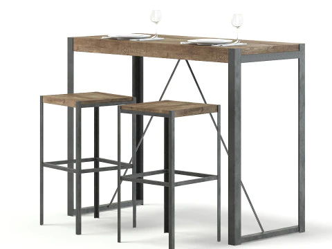 46 restaurant furniture items 3D Model