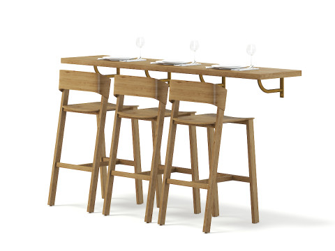 46 móveis de restaurante Modelo 3D