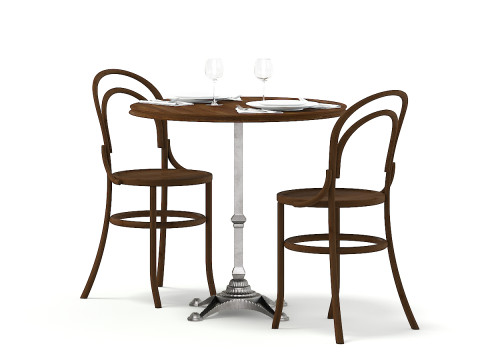 46 móveis de restaurante Modelo 3D