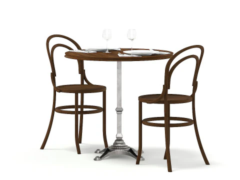 46 restaurant furniture items 3D Model