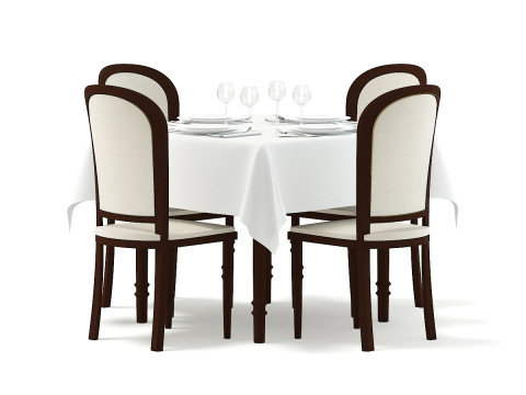 46 móveis de restaurante Modelo 3D