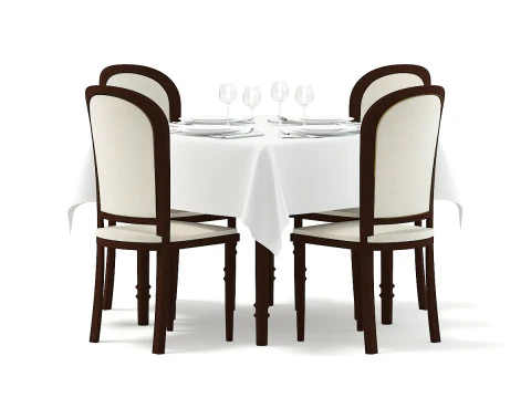 46 restaurant furniture items 3D Model