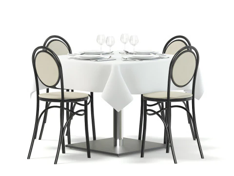 46 restaurant furniture items 3D Model