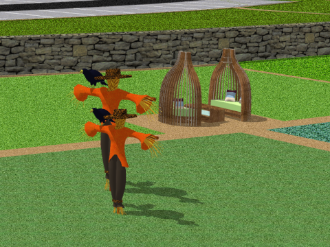 Rural relay station field plank road 3D Model