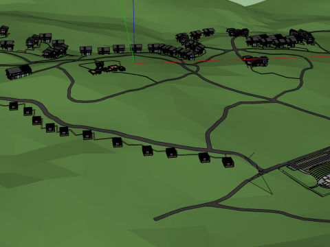 Tea Garden Design Model 3D