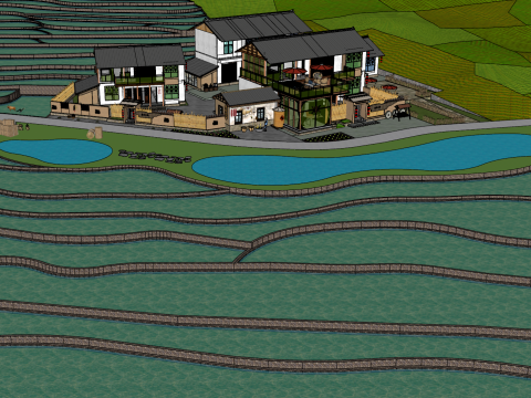Terraced Homestays 3D मॉडल