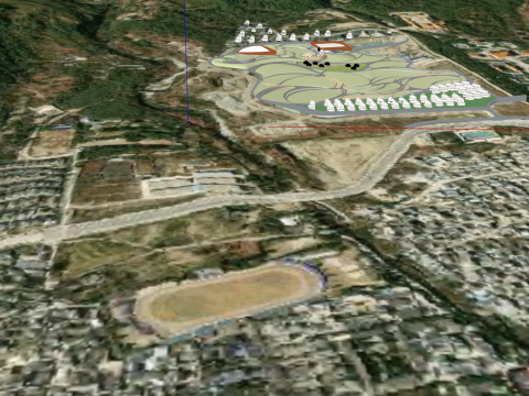 Mountain villa group Modelo 3D