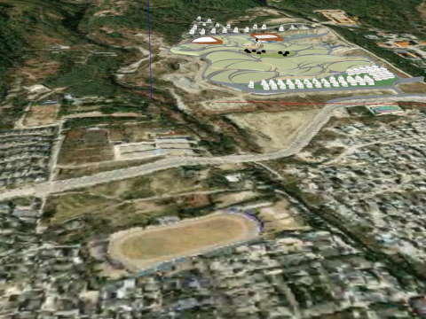 Dağ villa grubu 3D Model