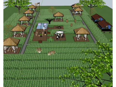 Pastoral scenery 3D 모델