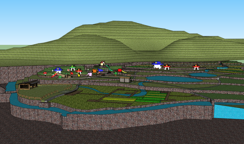 Taman hiburan anak-anak liar Model 3D .c4d .max .obj .3ds .fbx .stl .blend