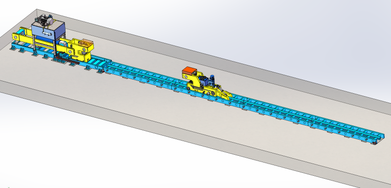 400T Straightening Machine SolidWorks 3D Модель .c4d .max .obj .3ds .fbx .stl .blend